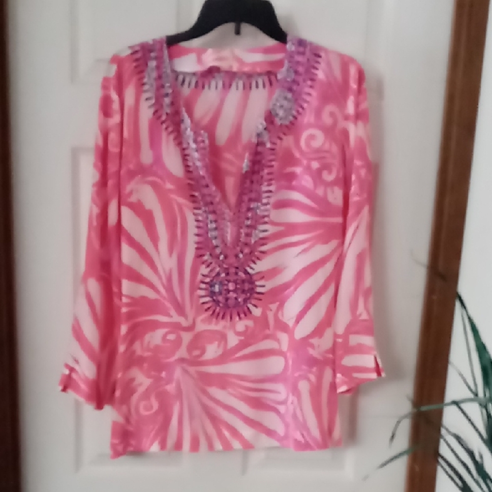 Lilly Pulitzer Pink Swirl Tunic